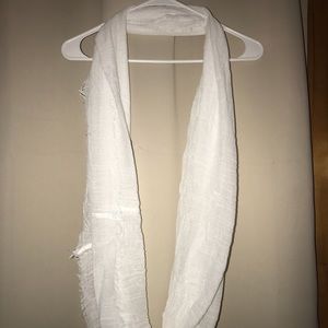 White Circle Scarf